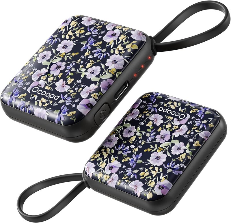 OCOOPA Hand Warmers Rechargeable UT5 Nano – Slim Electric Pocket Heater, Smart Temp Control, 14Hrs Battery, UL Safety, Artists in Bloom Design, Practical Gifts for Women, Christmas, Outdoor, Office - Image 1